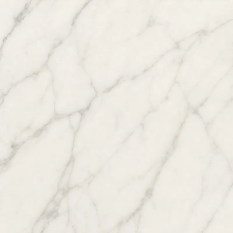 Close detail of softly veined honed marble
