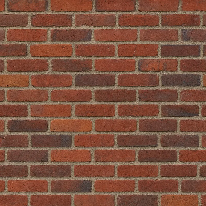 Close detail of traditional New York red brickwork